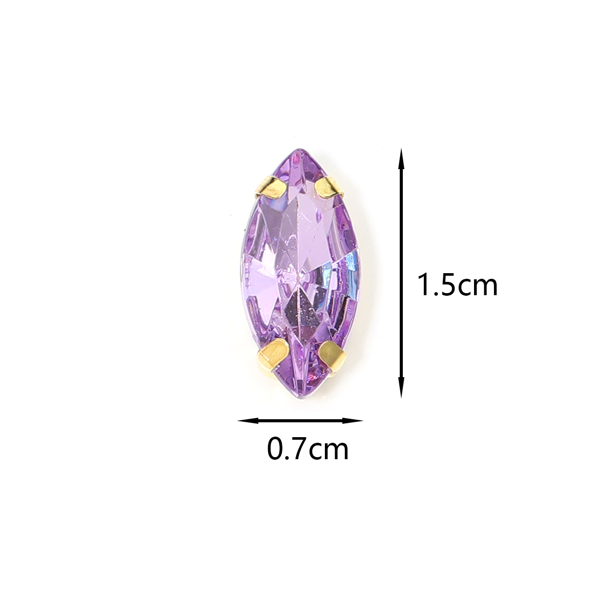 50pcs Horse Eye Shape Stainles - Sew On Rhinestone 评论和价格