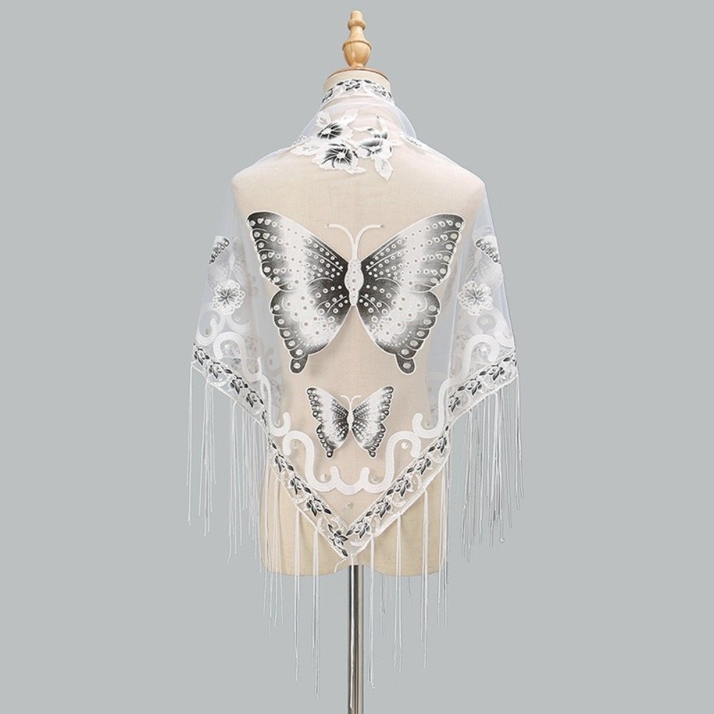 Luxury Flower Lace Hollow Scar - Tassel Fringe Trim 评论和价格
