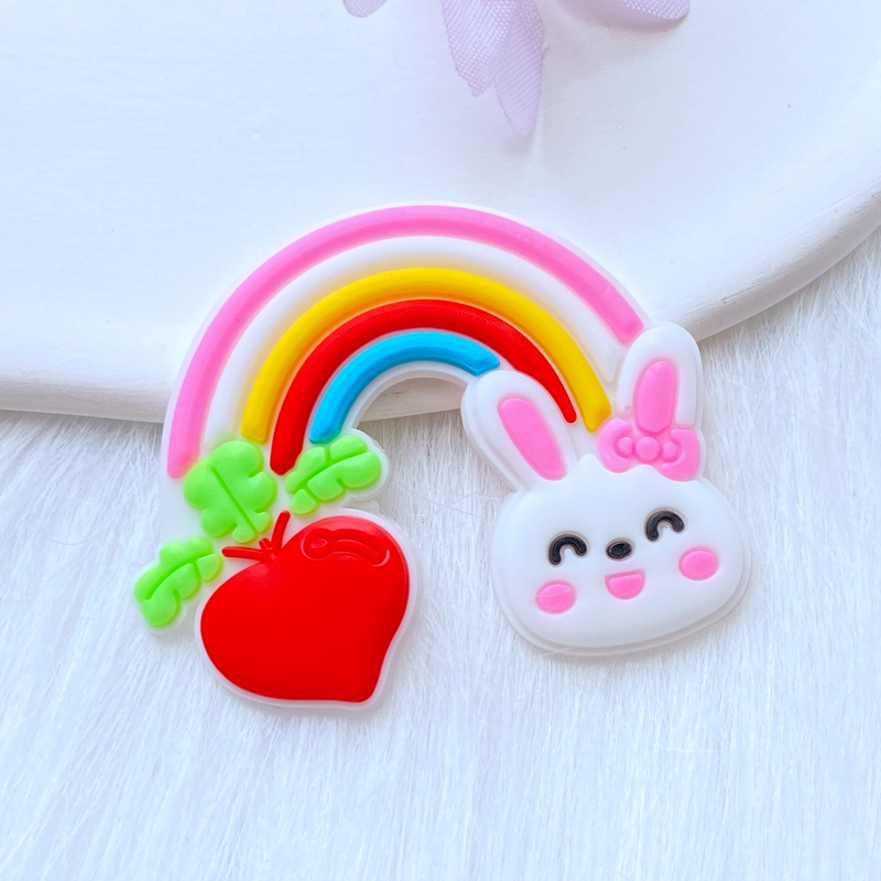 10Pcs New Cute Fruit Animal Ra - Embellishment Glue Craft 评论和价格