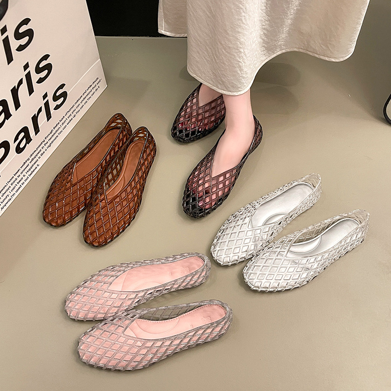 omens Summer Flat Jelly Sandal - Crystal Mesh Fabric 评论和价格
