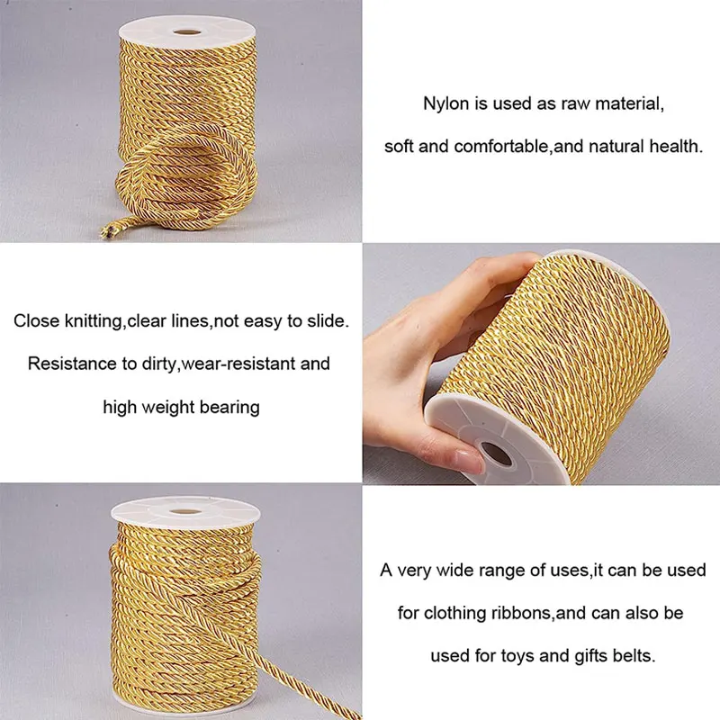 5mm 100yards Twisted Cord Rope - Cord Trim Twisted 评论和价格