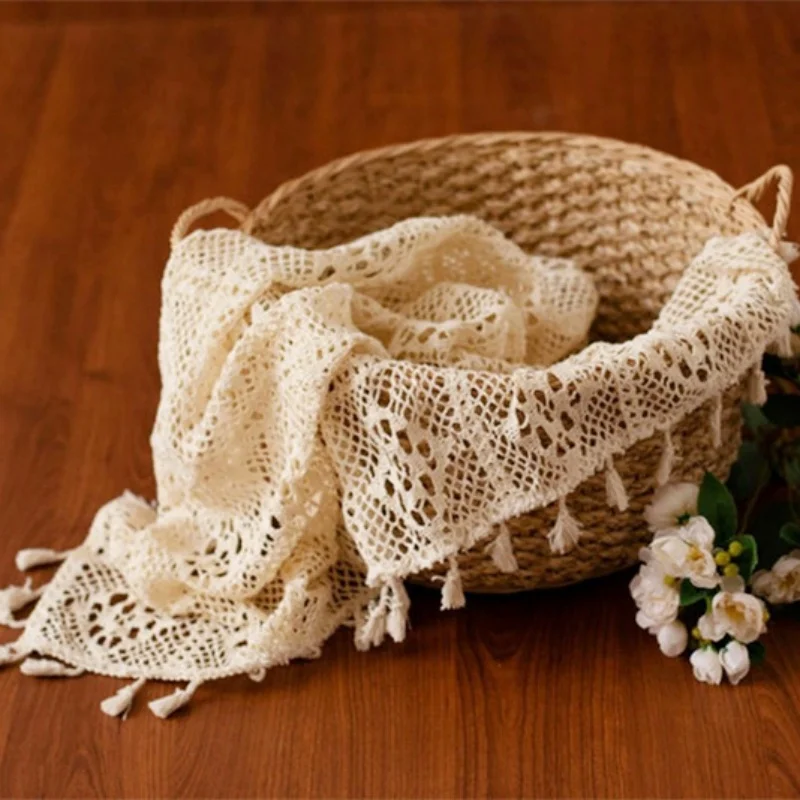 Newborn Photography Props Phot - Tassel Fringe Trim 评论和价格