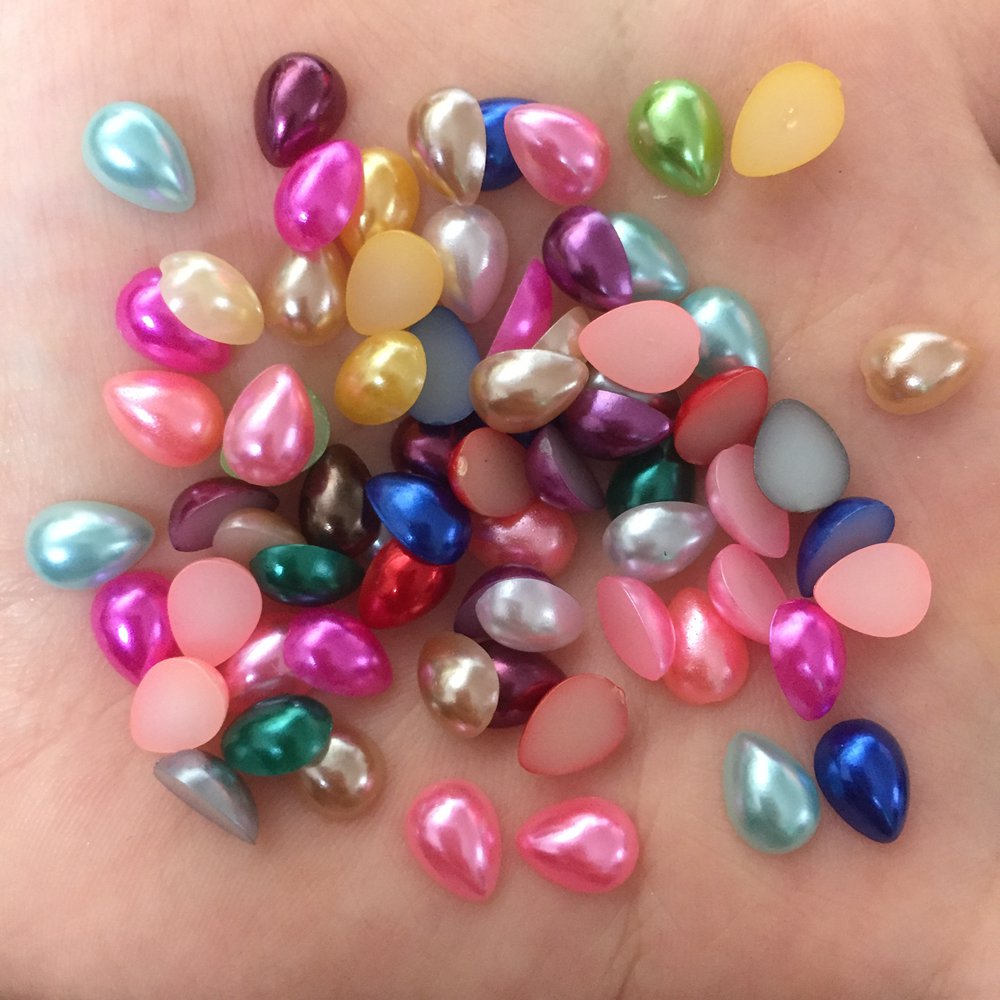 200PCS Resin Cute Drop Pearl B - Embellishment Glue Craft 评论和价格