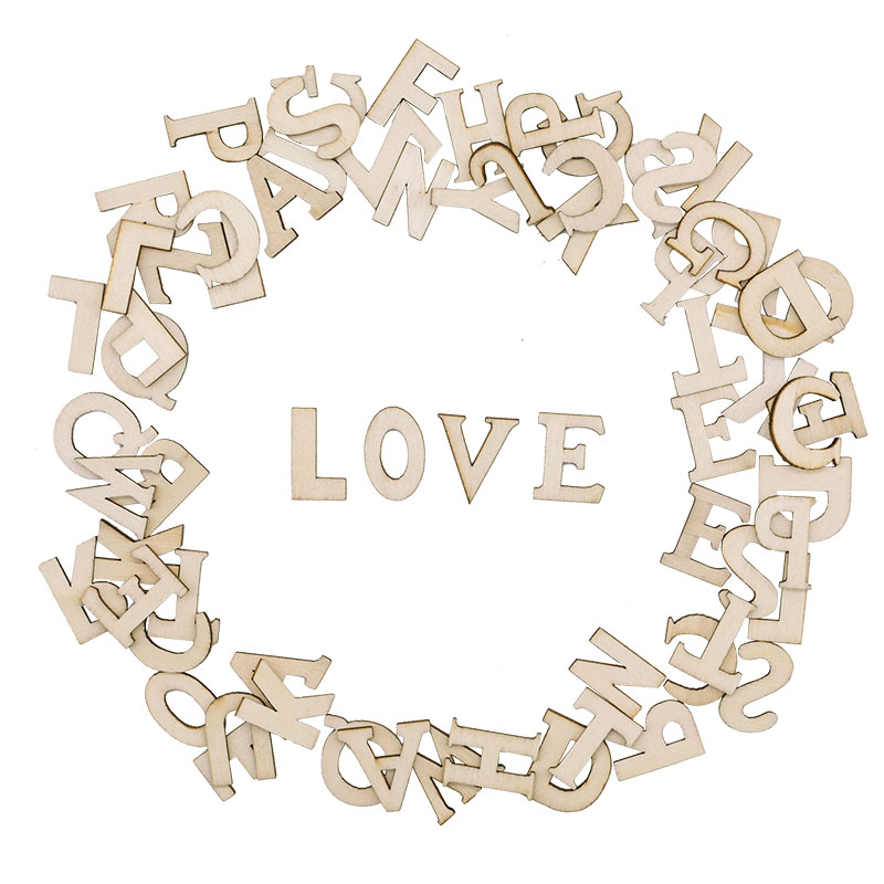 100pcs Letters Wooden Alphabet - Embellish Craft 评论和价格