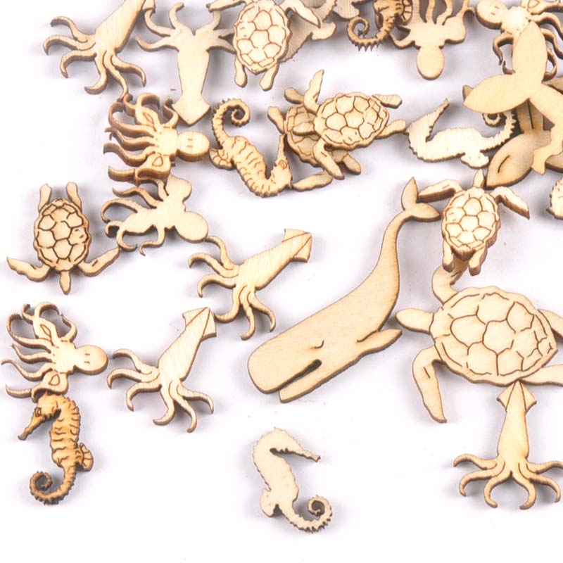 20Pcs 25-40mm Sea Turtle/horse - Embellish Craft 评论和价格