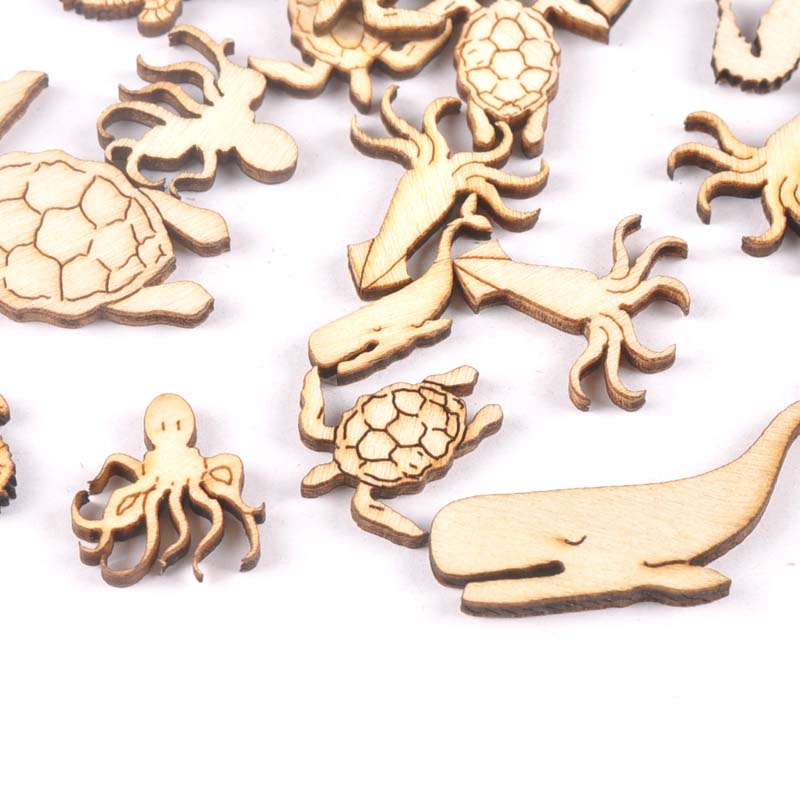 20Pcs 25-40mm Sea Turtle/horse - Embellish Craft 评论和价格