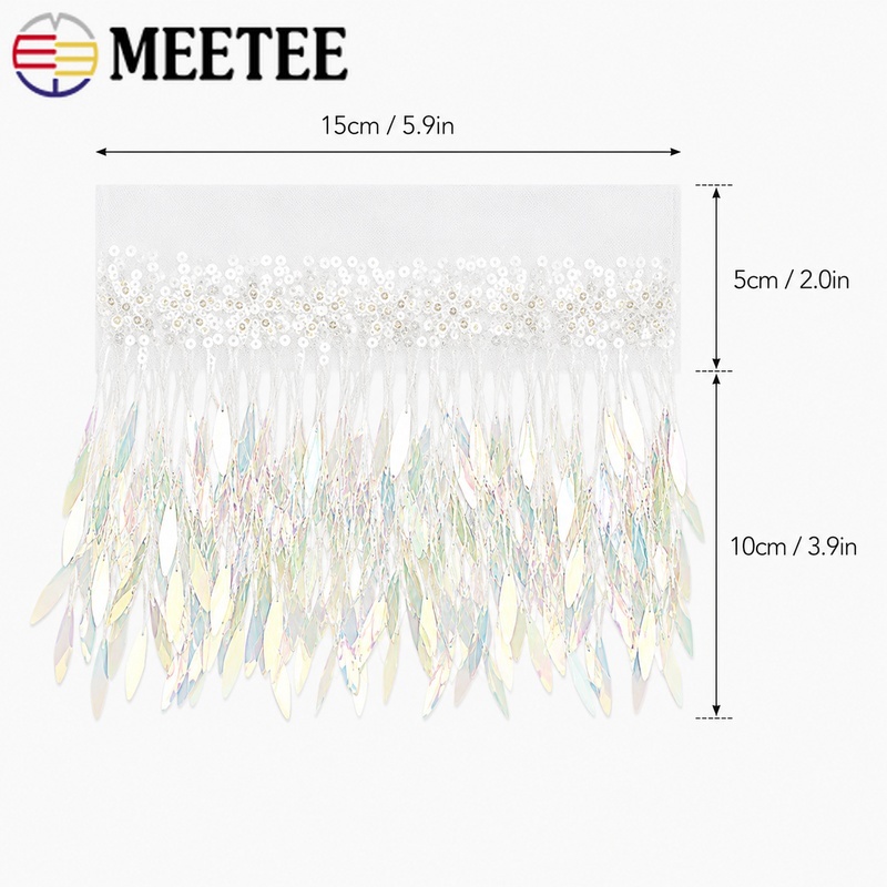 3/5/10Yards 15cm Mesh Tassels  - Fringe Ribbon Sewing 评论和价格