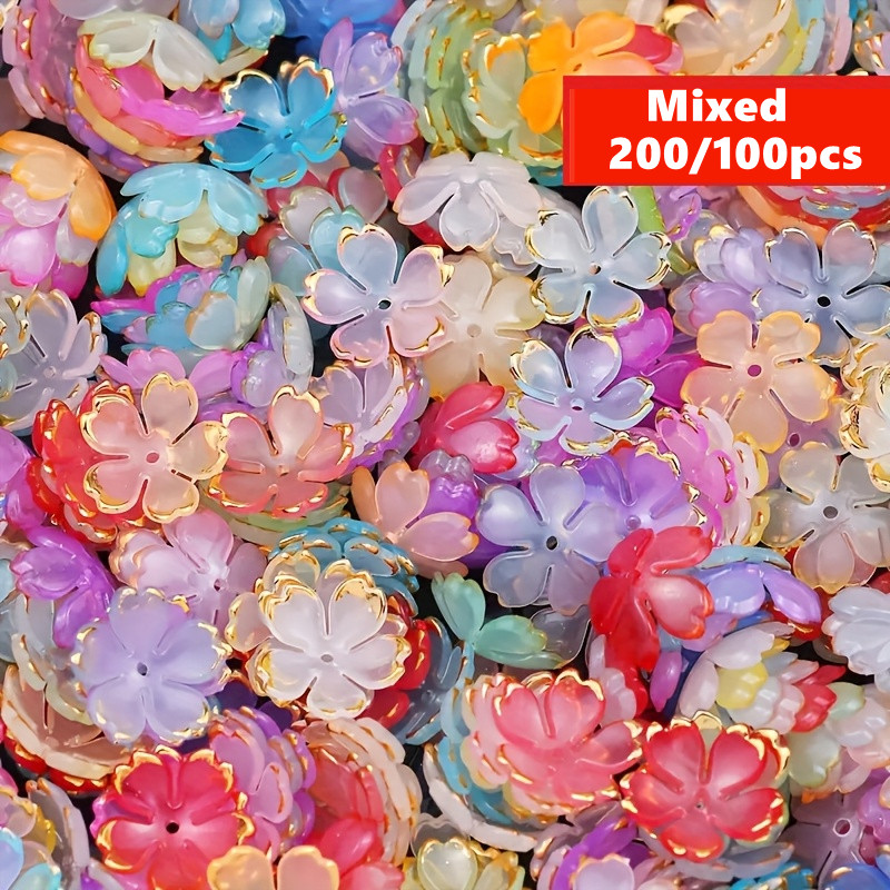 200/100pcs 15mm Colorful Acryl - Embroidery Embellishments 评论和价格