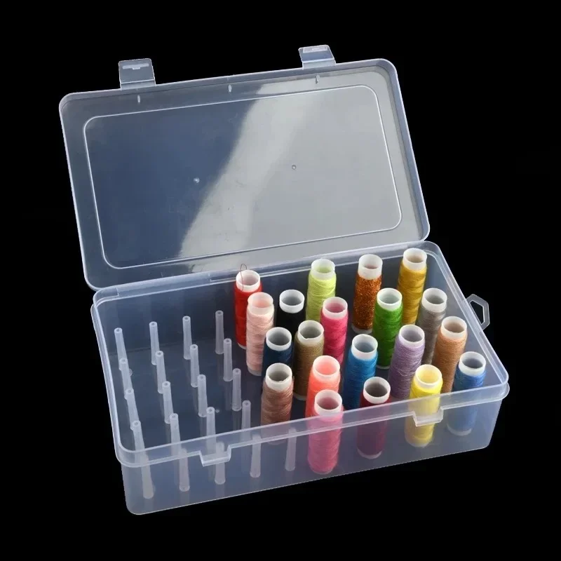 New Sewing Thread  Box 42 Piec - Craft Embellishment Storage 评论和价格