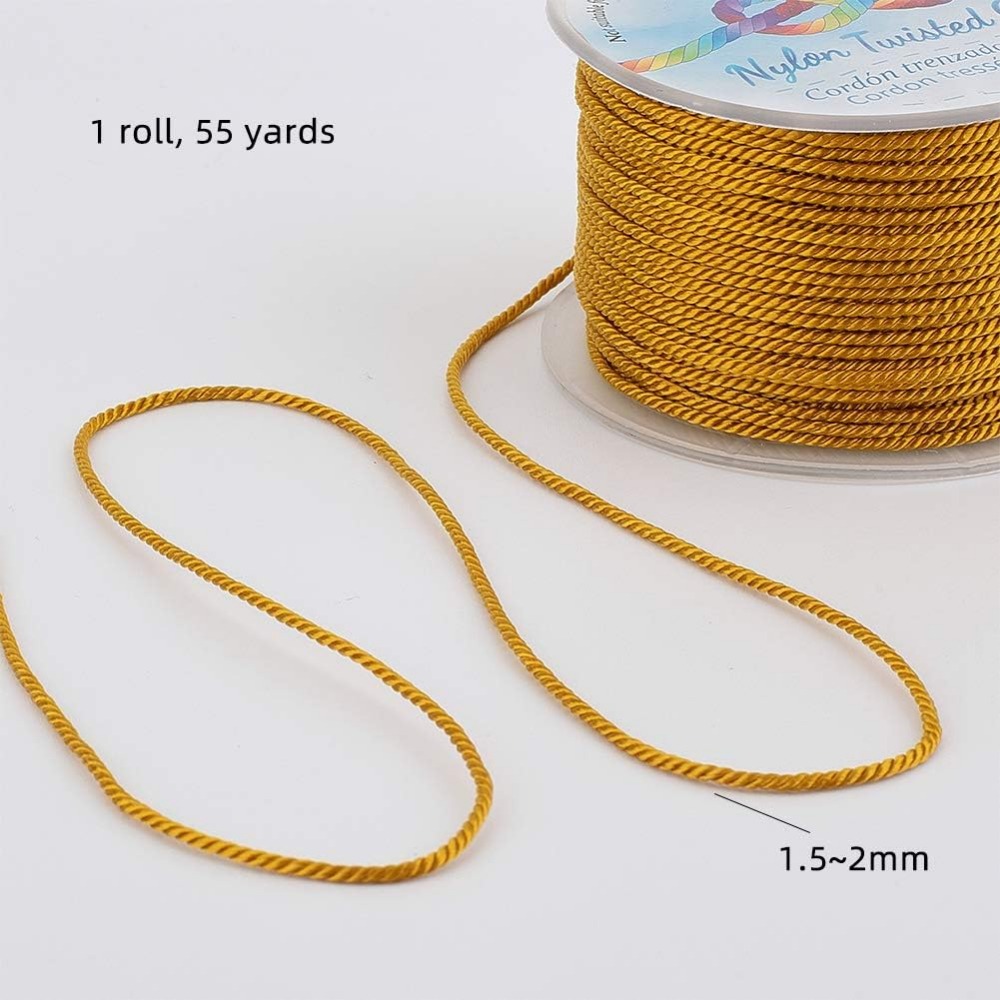 55 Yards 1mm Twisted Satin Nyl - Cord Trim Twisted 评论和价格