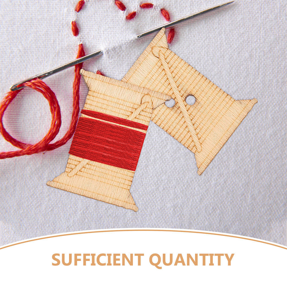 100Pcs Wooden Embroidery Floss - Embroidery Embellishments 评论和价格