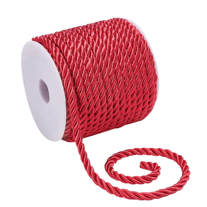 19.6 Yard Red Silk Rope 3-Ply  - Cord Trim Twisted 评论和价格