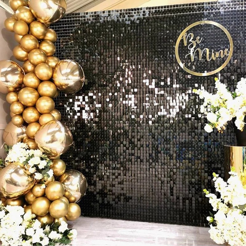 12/16/18/24PCS Shimmer Wall Ba - Sequin Fabric Panel 评论和价格