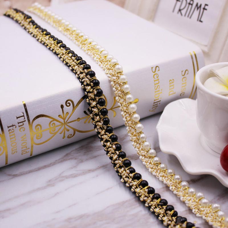 10 Yards DIY Accessories Pearl - Fringe Ribbon Sewing 评论和价格
