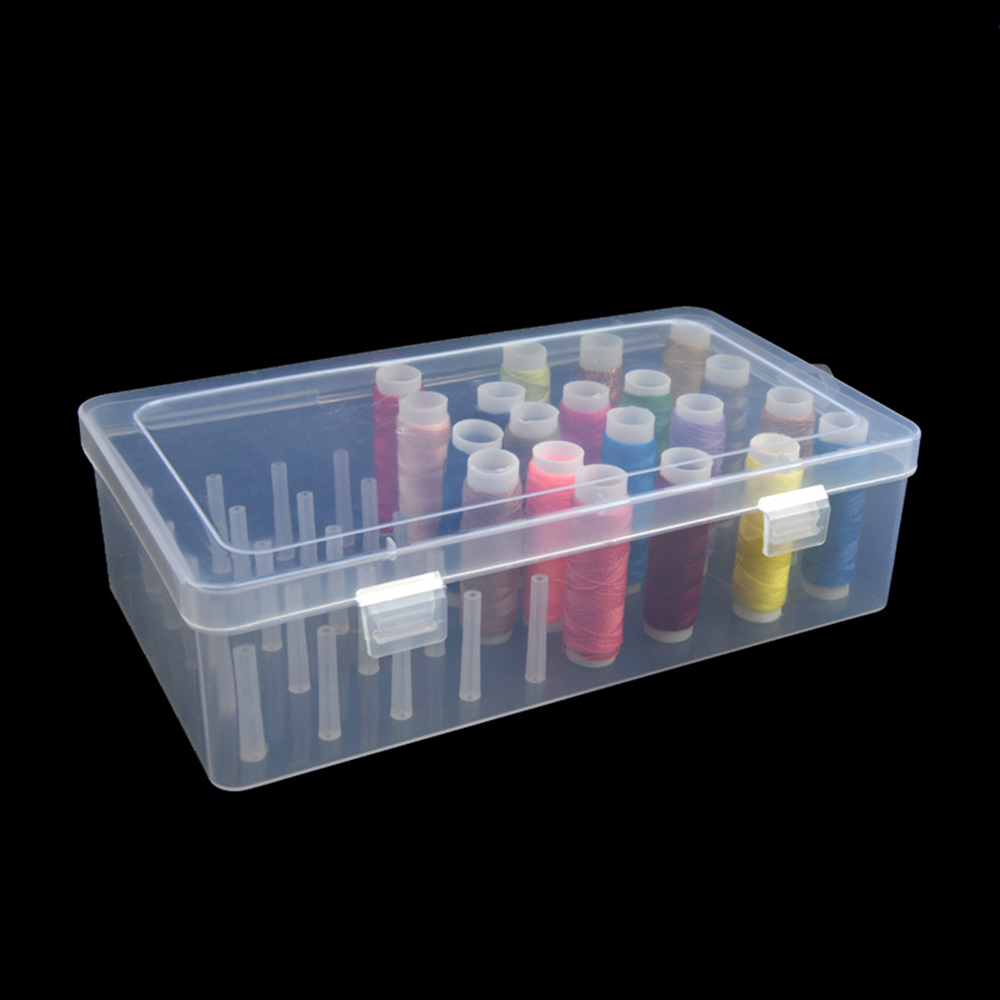 New Sewing Thread Box 42 Piece - Craft Embellishment Storage 评论和价格