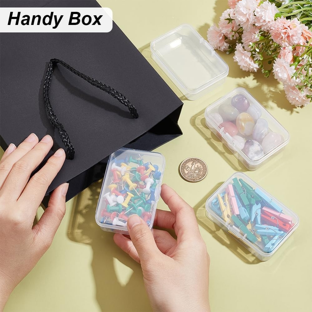 12 Packs Rectangle PP Plastic  - Craft Embellishment Storage 评论和价格