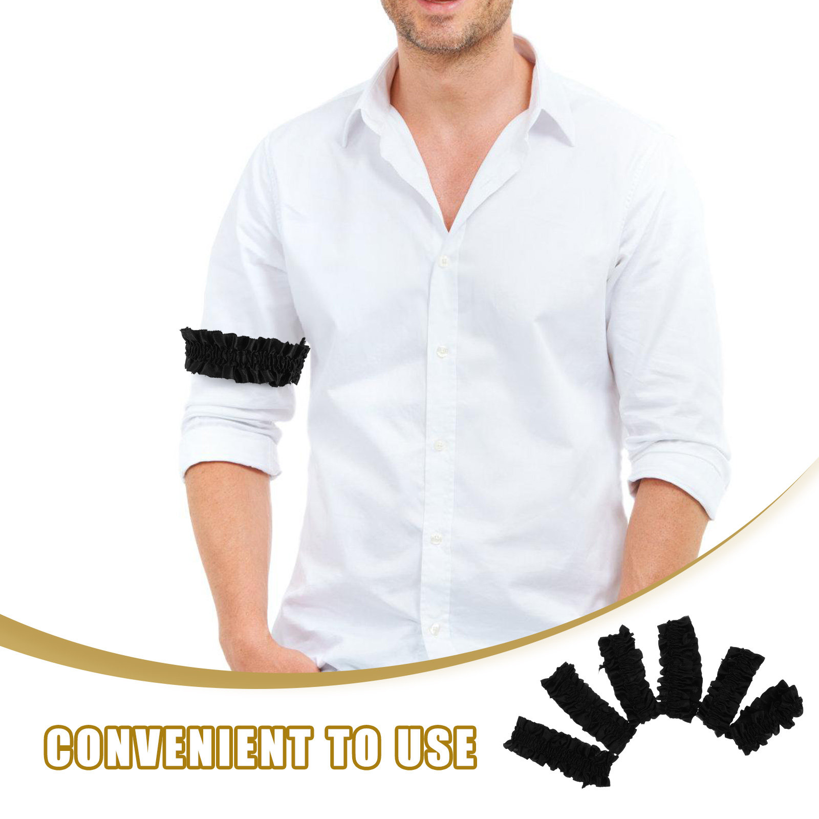 3Pairs Satin Elastic Sleeve Ga - Elastic Lace Trim 评论和价格