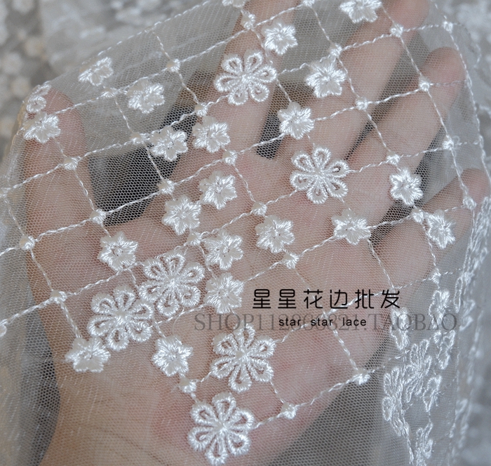 1yard polyester Water-soluble  - Crystal Mesh Fabric 评论和价格