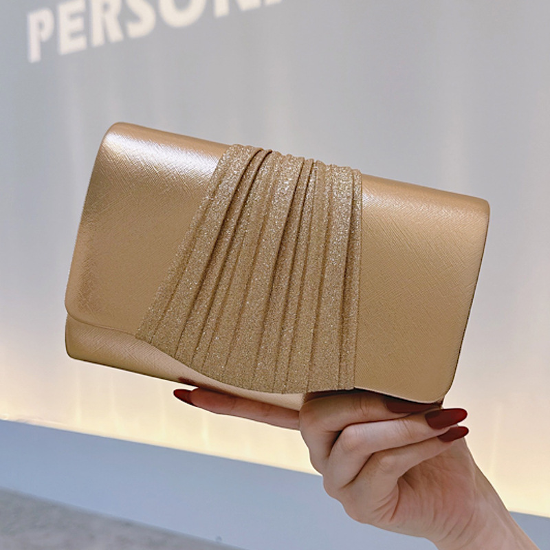 Golden Small Evening Clutch Ba - Tassel Fringe Trim 评论和价格