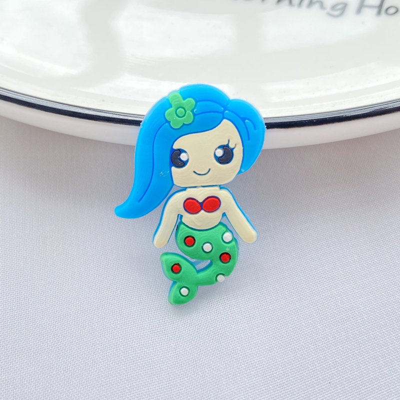 10pcs New Cute Cartoon Mermaid - Embellishment Glue Craft 评论和价格