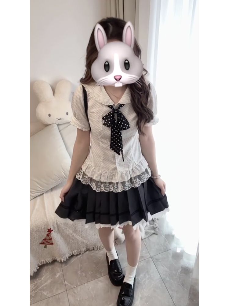 New Sweet Coquette 2 Piece Set - Elastic Lace Trim 评论和价格